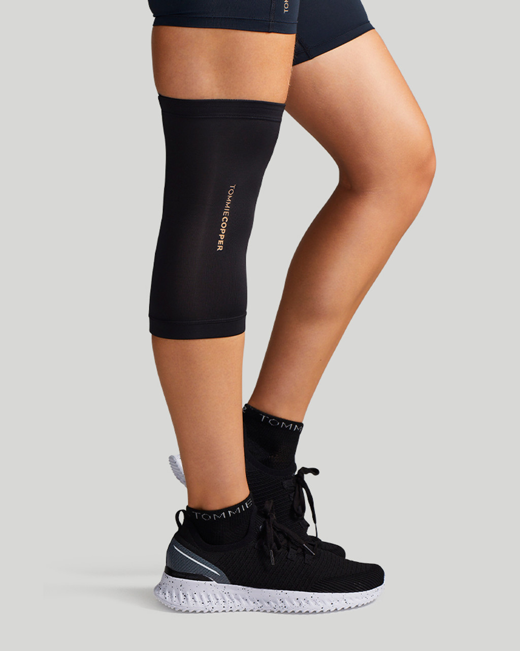 Knee Compression Sleeve (Pair) - Black/Pink - Crucial Compression