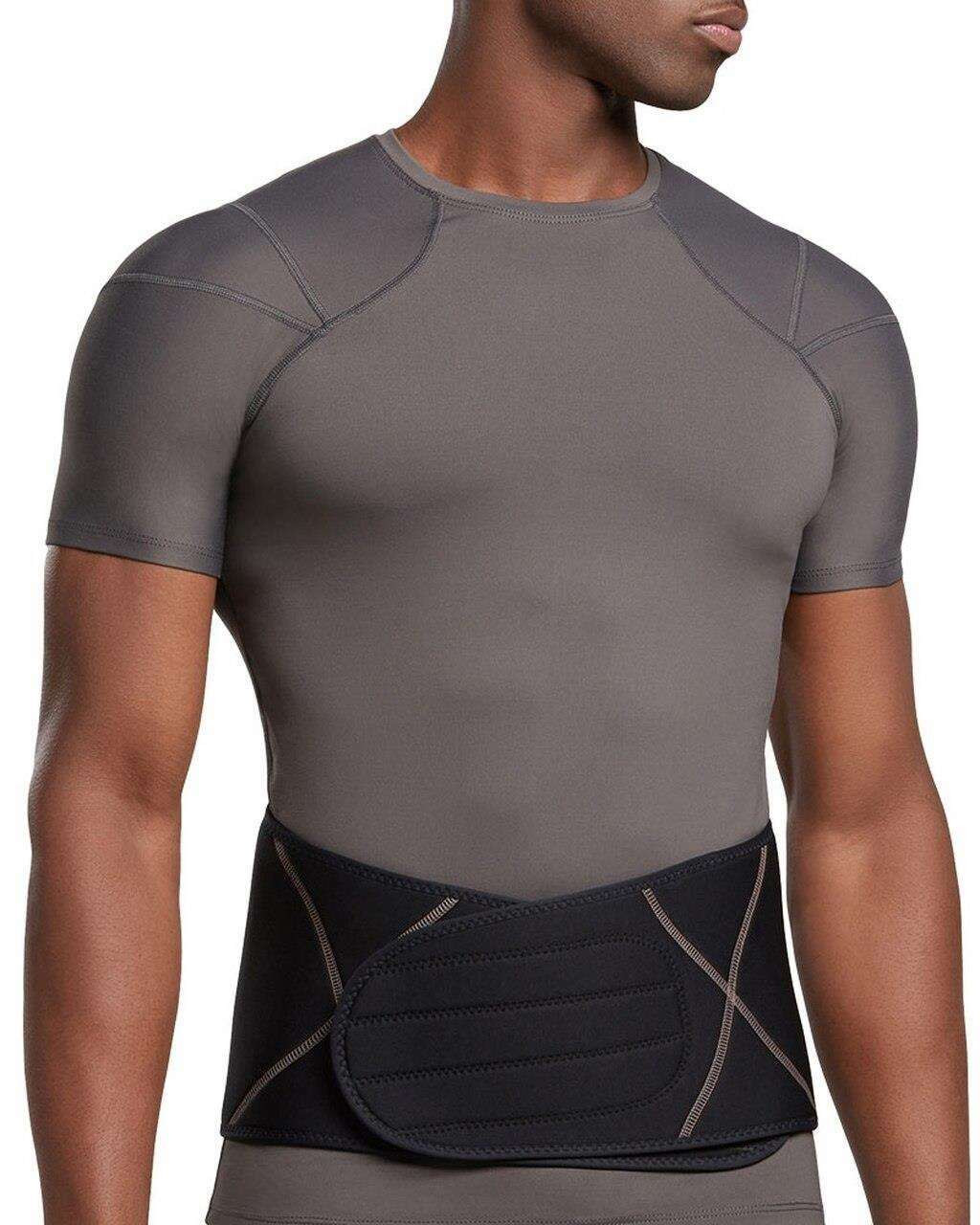  Tommie Copper Men's Comfort Back Brace, Sweat Wicking  Breathable Back & Muscle Compression Support for Everyday - Dark Navy -  Small/Medium : Health & Household