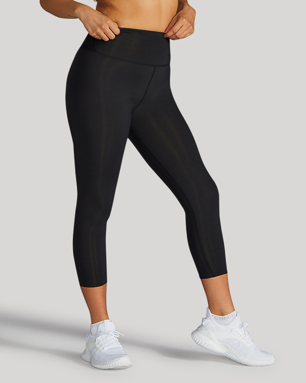 90 Degree By Reflex women's cropped mesh panel workout leggings S