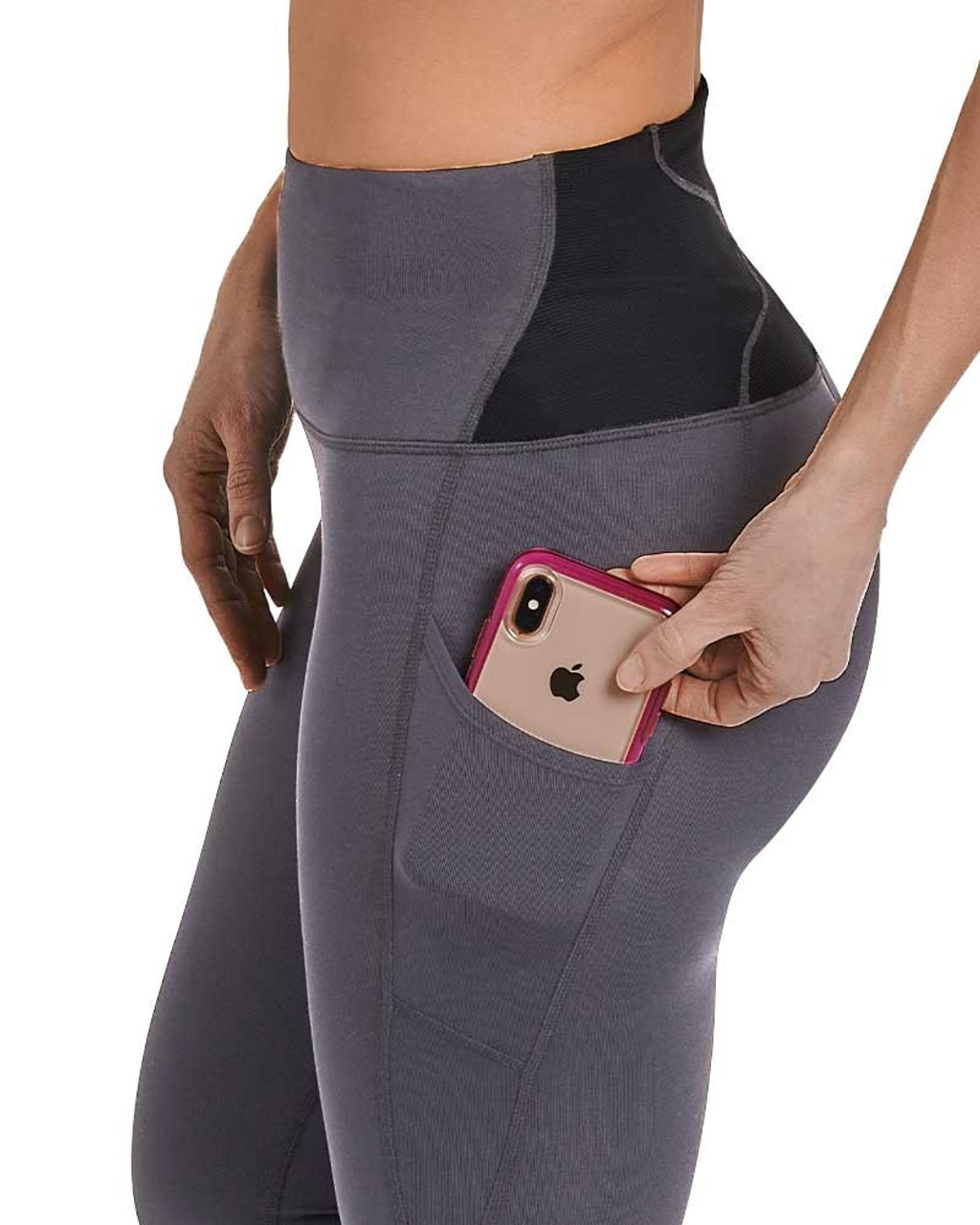 Lower Back Support Leggings with Adjustable Straps | Women's Capri