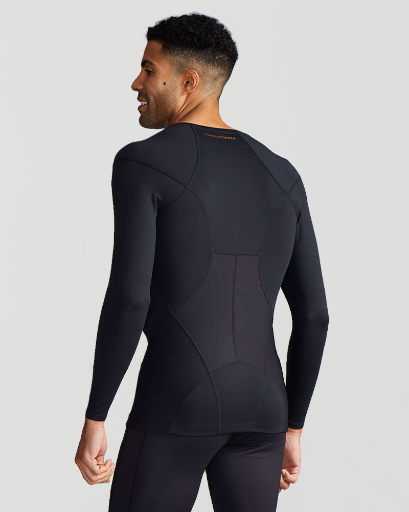 Full Back Support Shirt Men's Long Sleeve