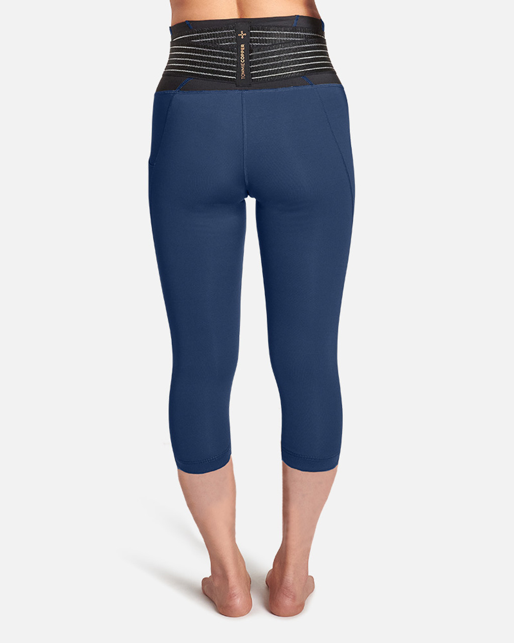 Lucy Activewear Womens Capri Leggings Black/Blue Size XS. 87% nylon, 13%  Lycra - $17 - From Jamie