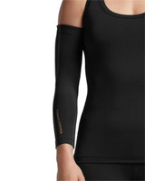 Black with TC Tonal Stitch - Women's Performance Compression Full Arm Sleeve