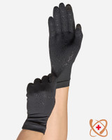 Black - Women's Core Compression Infrared Full Finger Gloves