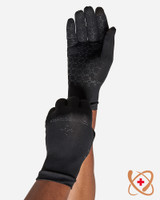 Black - Men's Core Compression Infrared Full Finger Gloves