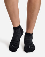 Black - Easy-On Compression Socks | Women's Ankle