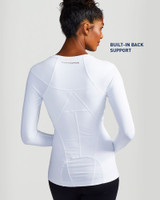 White - Full Back Support Shirt | Women's Long Sleeve