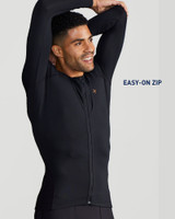 Black - Full Back Support Shirt | Men's Long Sleeve