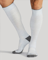 Poppy Seed Heather - Men's Easy-On Over the Calf Compression Socks with Infrared