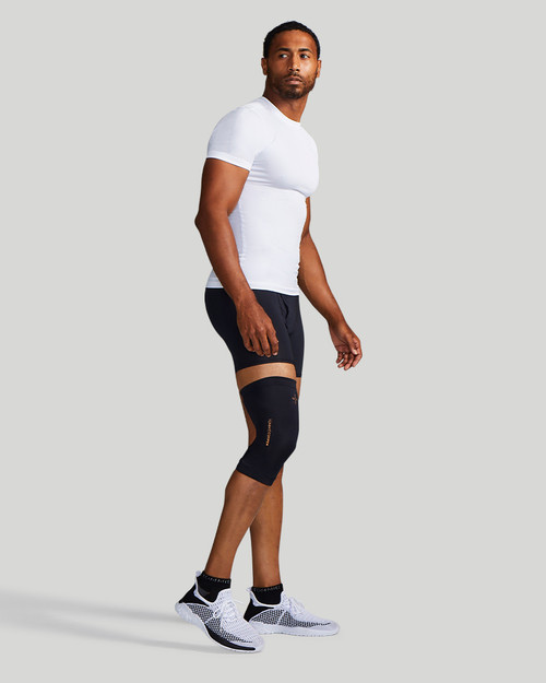 Black - Men's Core Compression Infrared Knee Sleeve