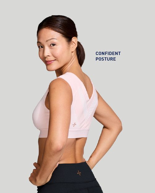 Pink - Zip Up Shoulder Support Bra
