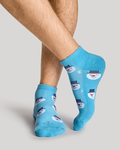 Snowman - Holiday Compression Socks | Men's Ankle