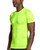 Safety Yellow - Men's Core Compression Short Sleeve Crew Neck Shirt