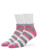 Grey Heather with Rose - Women's TruTemp Ultra-Fit Ankle Socks