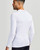 White - Full Back Support Shirt | Men's Long Sleeve