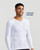 White - Full Back Support Shirt | Men's Long Sleeve