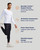 White - Full Back Support Shirt | Men's Long Sleeve