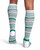White with Green - Men's UltraTemp Over The Calf Compression Socks