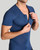 Navy - Full Back Support Shirt | Men's Short Sleeve