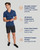 Navy - Full Back Support Shirt | Men's Short Sleeve