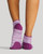 Purple Heather - Women's Easy-On Ankle Compression Socks with Infrared