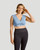 Blue - Zip Up Shoulder Support Bra