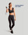 Black - Zip Up Shoulder Support Bra