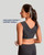 Black - Zip Up Shoulder Support Bra