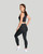 Black - Compression Leggings | Women's High Waisted