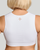 White - Zip Up Back Support Bra | Seamless