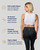 White - Zip Up Back Support Bra | Seamless
