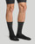 Black - Easy-On Compression Socks | Men's Crew