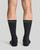 Black - Easy-On Compression Socks | Men's Crew