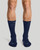 Navy - Easy-On Compression Socks | Men's Crew