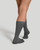 Grey - Easy-On Compression Socks | Women's Crew