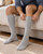 Grey - Wool Compression Socks | Men's Over The Calf