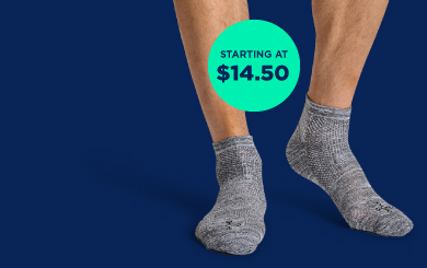 White Tommie Copper Ankle Compression Socks.
