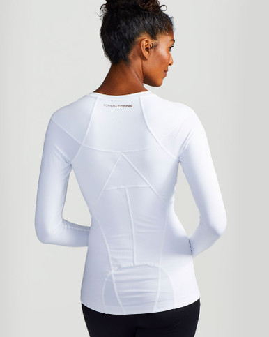 トップス Wellness Back Adjuster Long Sleeve Top 0995WR_white_back-3__38166.