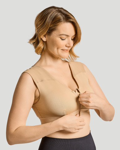 Shoulder Support Bra With Zipper Trusted Compression Tommie