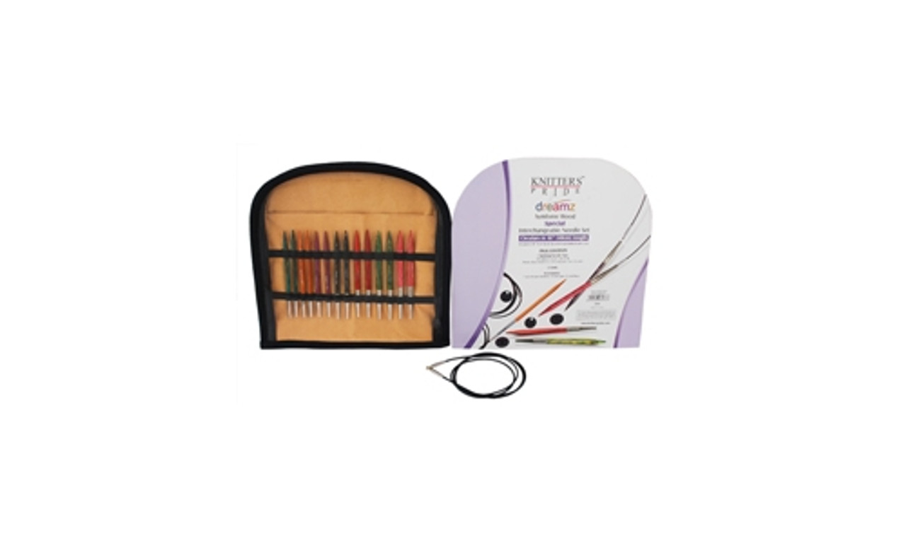 Dreamz 4.5 Interchangeable Deluxe Knitting Needle Set by Knitter's Pride,  Knitting Equipment - Halcyon Yarn