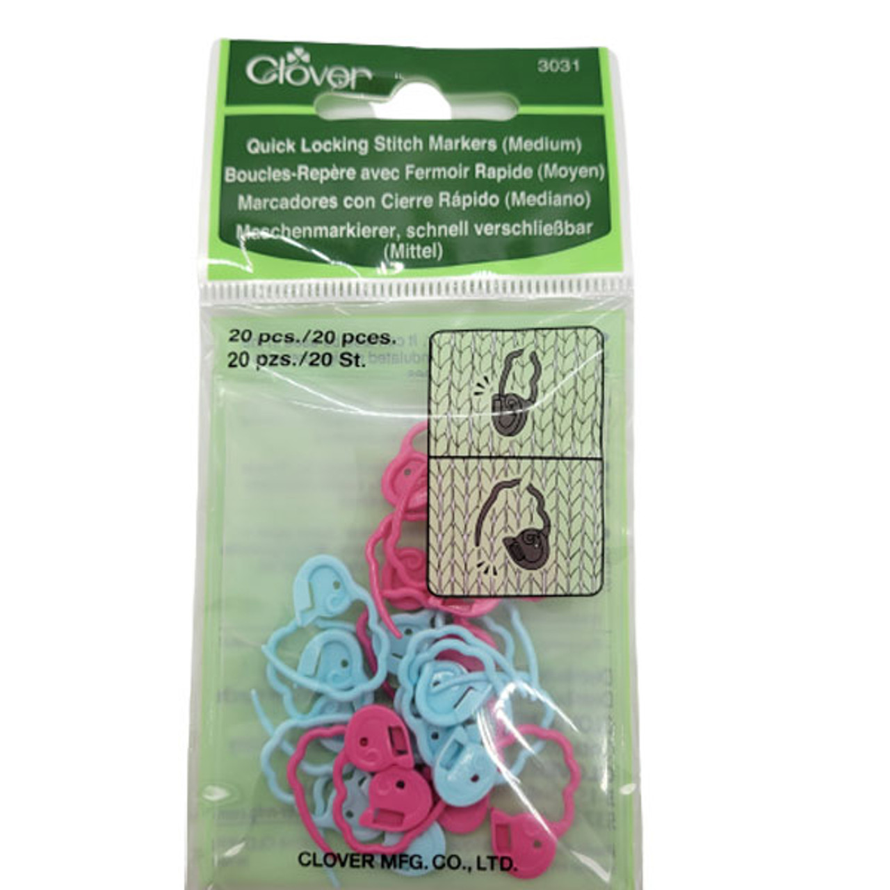 Clover Jumbo Locking Stitch Markers