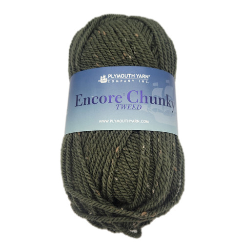 Encore Chunky Tweed Dark Green 3525