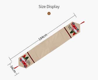 Christmas Decorations Forest Car Table Runner Table Santa Dress Up Table Mat Tablecloth Home Dress Up(D0101H9WBZU.)