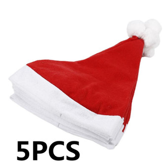 10Pcs/Set Christmas Hat Santa Novelty Hat Kids Christmas Decorations For New Year Party Supplies Home Santa Claus Gift Navidad(D0101HIVM8W.)