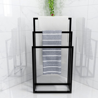 Metal Freestanding Towel Rack 3 Tiers Hand Towel Holder Organizer for Bathroom Accessories RT