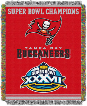 Bucs OFFICIAL National Football League, Commemorative 48"x 60" Woven Tapestry Throw by The Northwest Company