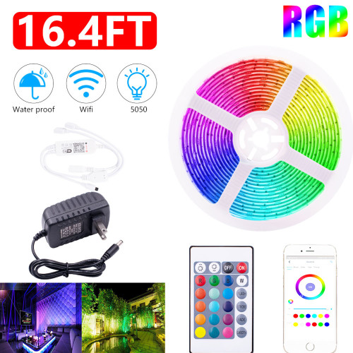 Home Commercial 12V RGB Multi Keys Remote & Bluetooth Control 5-10Meters Decoration Lights Strip(D0102HASUDU.)