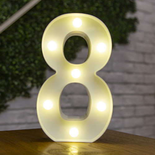 Alphabet Letter LED Lights Luminous Number Lamp Decor Battery Night Light for home Wedding Birthday Christmas party Decoration(D0101HIXG8W.)