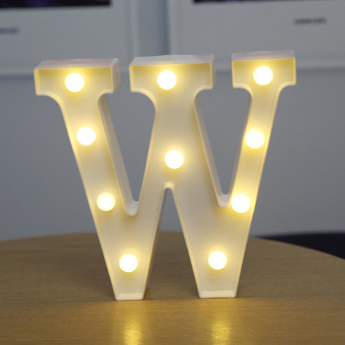 Alphabet Letter LED Lights Luminous Number Lamp Decor Battery Night Light for home Wedding Birthday Christmas party Decoration(D0101HIXGDY.)