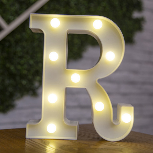 Alphabet Letter LED Lights Luminous Number Lamp Decor Battery Night Light for home Wedding Birthday Christmas party Decoration(D0101HIXGYA.)